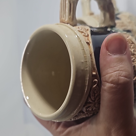 Vintage German Stoneware Castle of Rhine Drachenfels Mugs. Set of 4 - Picture 9 of 11